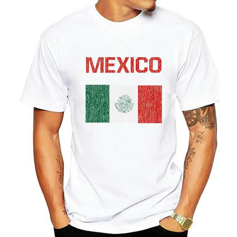 2022 New Hot Sale Men T-shirt 446 Mexico Flag mens T-shirt latino immigrant pride Tijuana latin amigo vintage