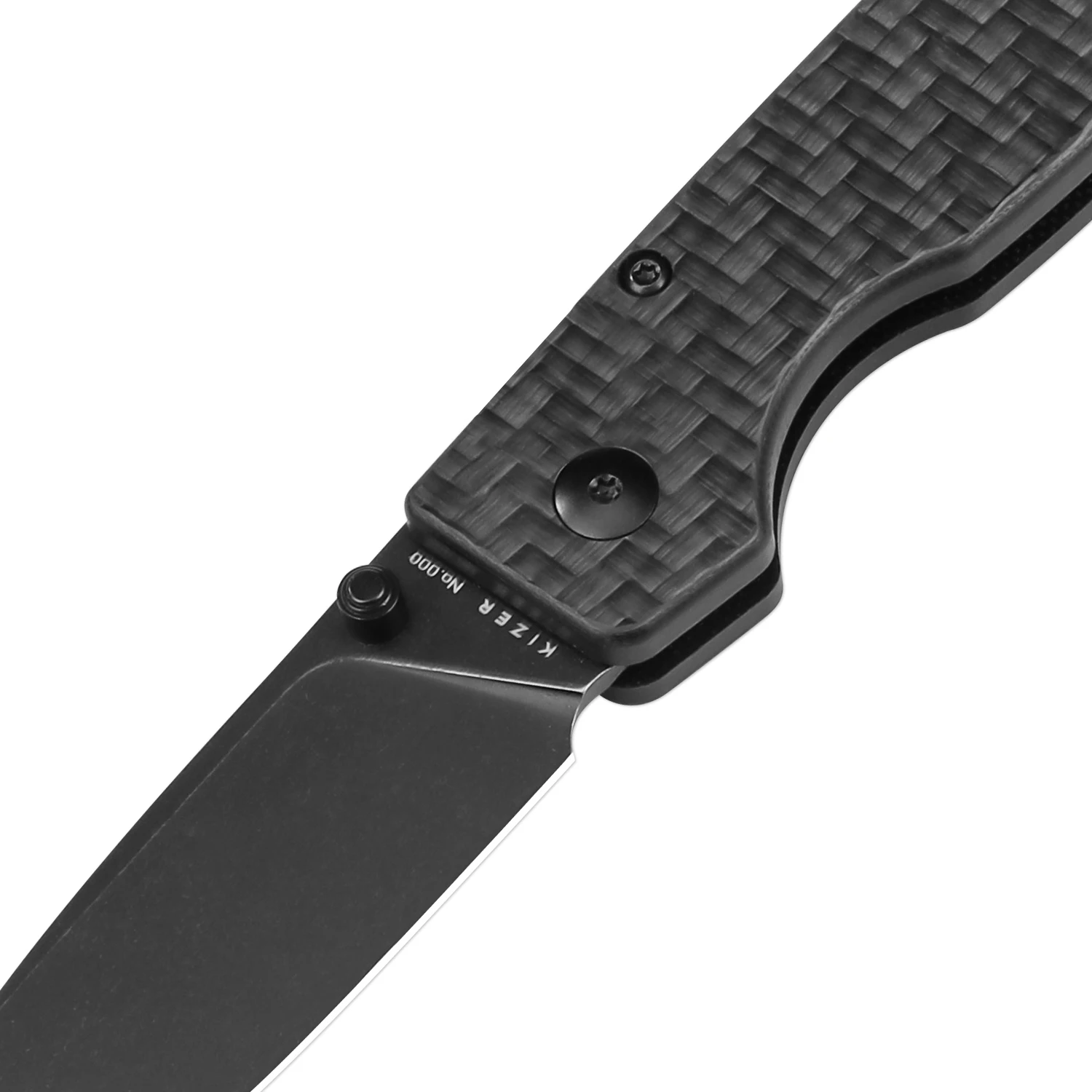 Kizer Mojave Exclusive Folding Pocket Knife V4605M1 Original XL Carbon Fiber Handle 154CM Steel Blade Tactical Knife
