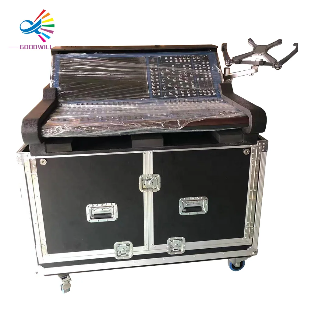 

Flip Ready Easy Retracting Hydraulic Lift Mixer Case for Professional Digital Audio Console Stage Performance Road Box Pro
