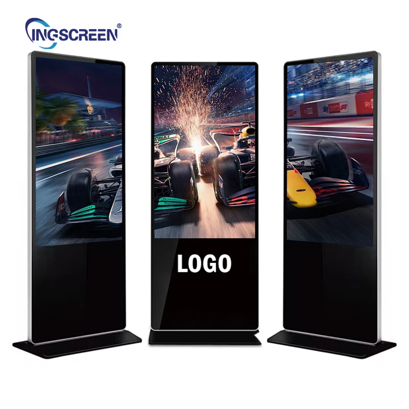 Indoor Vertical Touch Floor Stand Kiosk Android LCD Advertising Screen Interactive Digital Shopping Mall Graphics Signage Pro