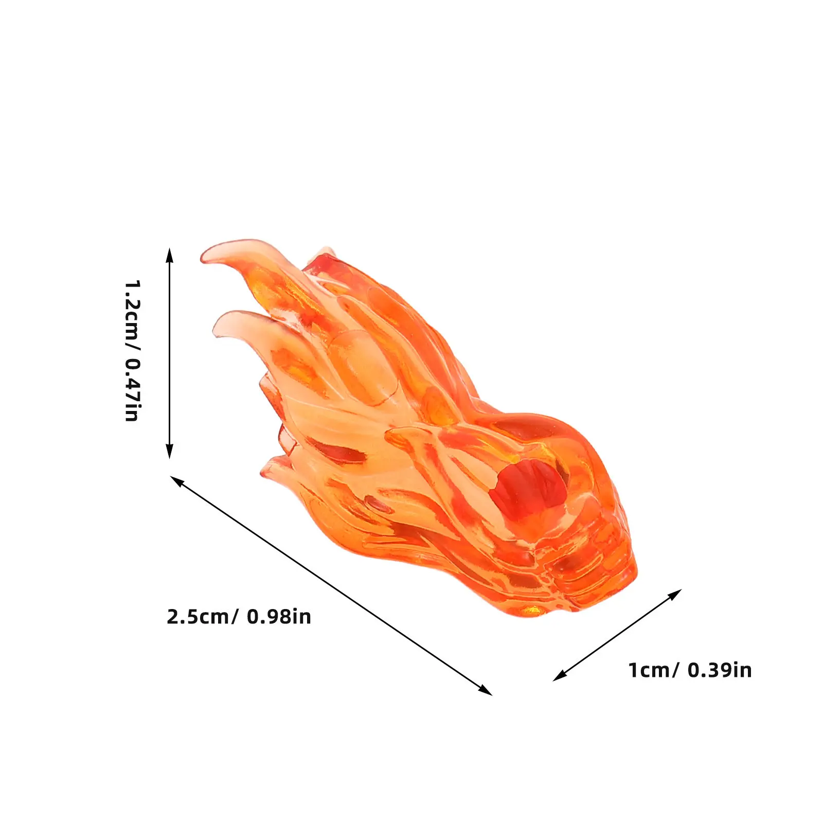 4-teiliges Bausteine-Zubehör für Actionfiguren, lebendige Feuereffekte, Modelle, kreatives Spielen für Kinder, Mini-Requisiten, pädagogischer Spaß