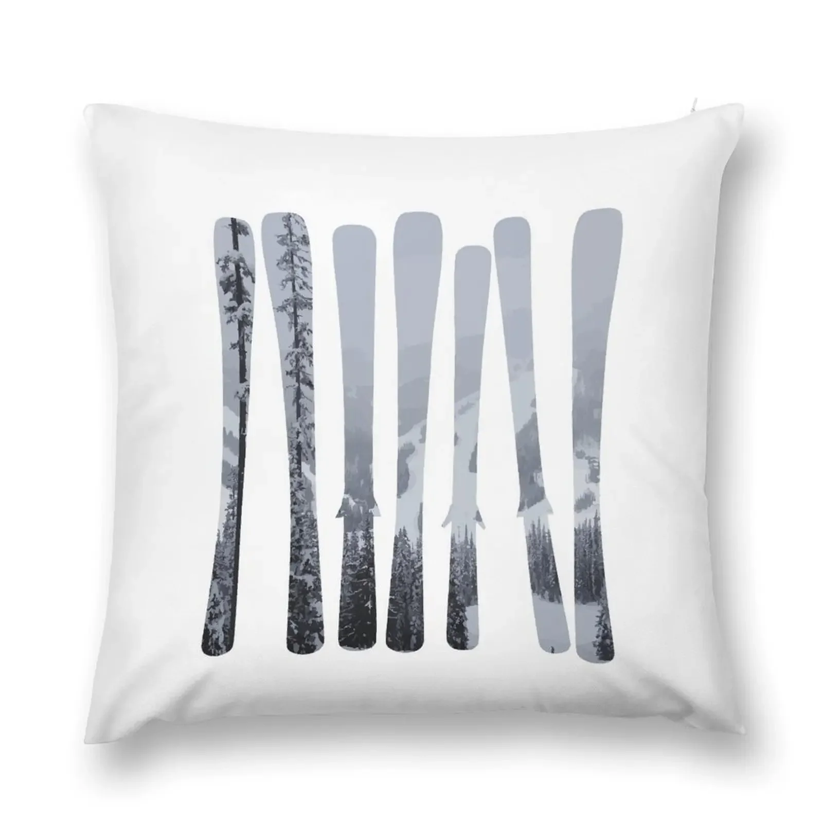 Morrisey Skis Ski Designs DopeyArt Throw Pillow Sofa Cushion Cover Couch Pillows pillow