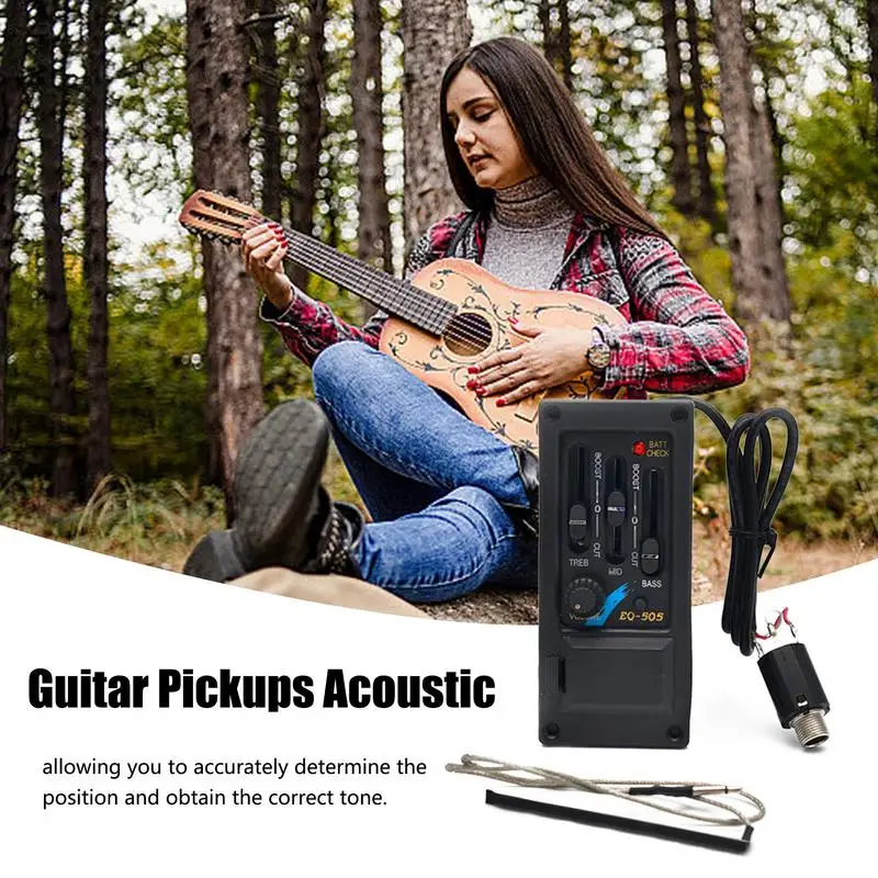 Folk Acoustic Guitar Pickup Amplifies Guitar Tone Guitar Pickups Guitar Equalizer Enhances Sound Clarity For Guitar Enthusiasts