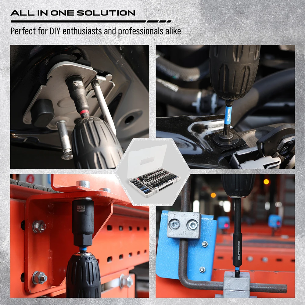 مجموعة مفكات صامولة مغناطيسية ممتازة مكونة من 80 قطعة متريًا وSAE مع محولات المقبس وحامل البت ومحرك صامولة الجناح وقمصات الطاقة #4