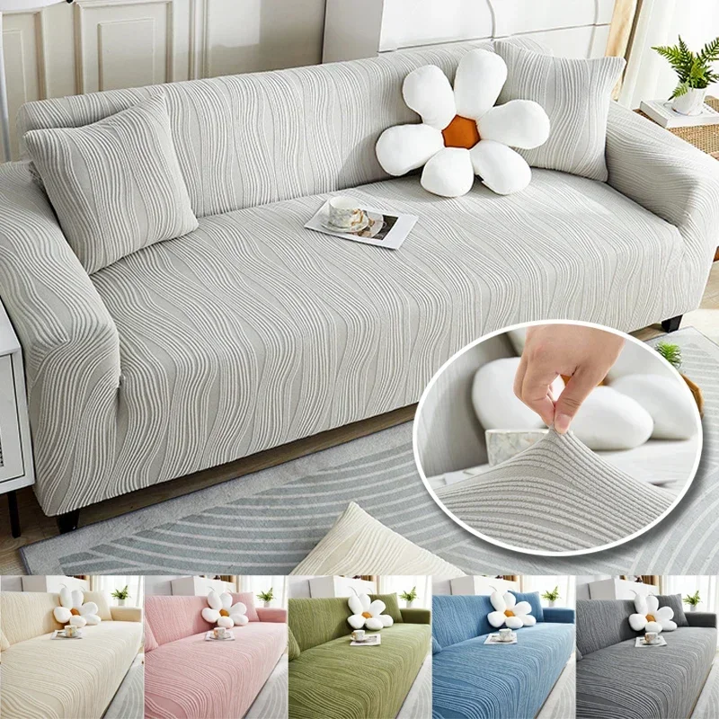 High Elasticity Jacquard Sofa Cover Adjustable Sofas Cover Elastic Sofa Covers for Living Room Non-slip Slipcovers Couch Cover