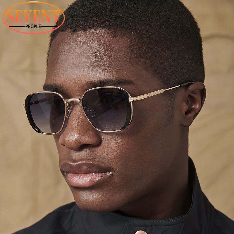 

Retro Steampunk Square Sunglasses Men 2026 Luxury Designer Vintage Polygon Driving Sun Glasses Trendy Metal Frame Outdoor Shades