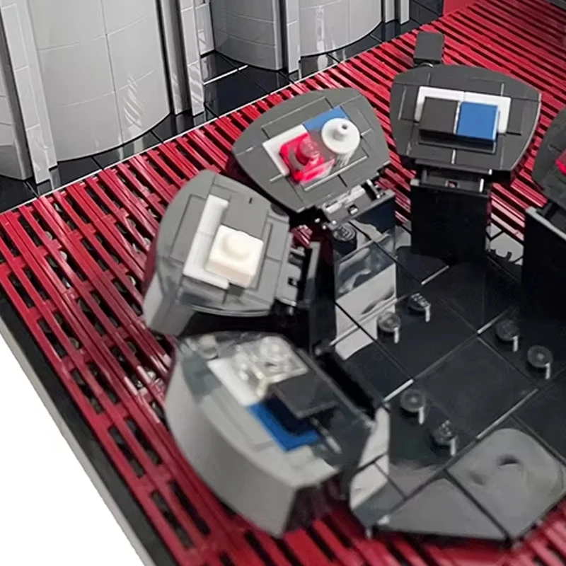

Конструктор MOC: Модель конференц-зала из серии «Космические фильмы», Блок для задержки, Креативные игрушки, Сборные кирпичики, Подарки на Рождество