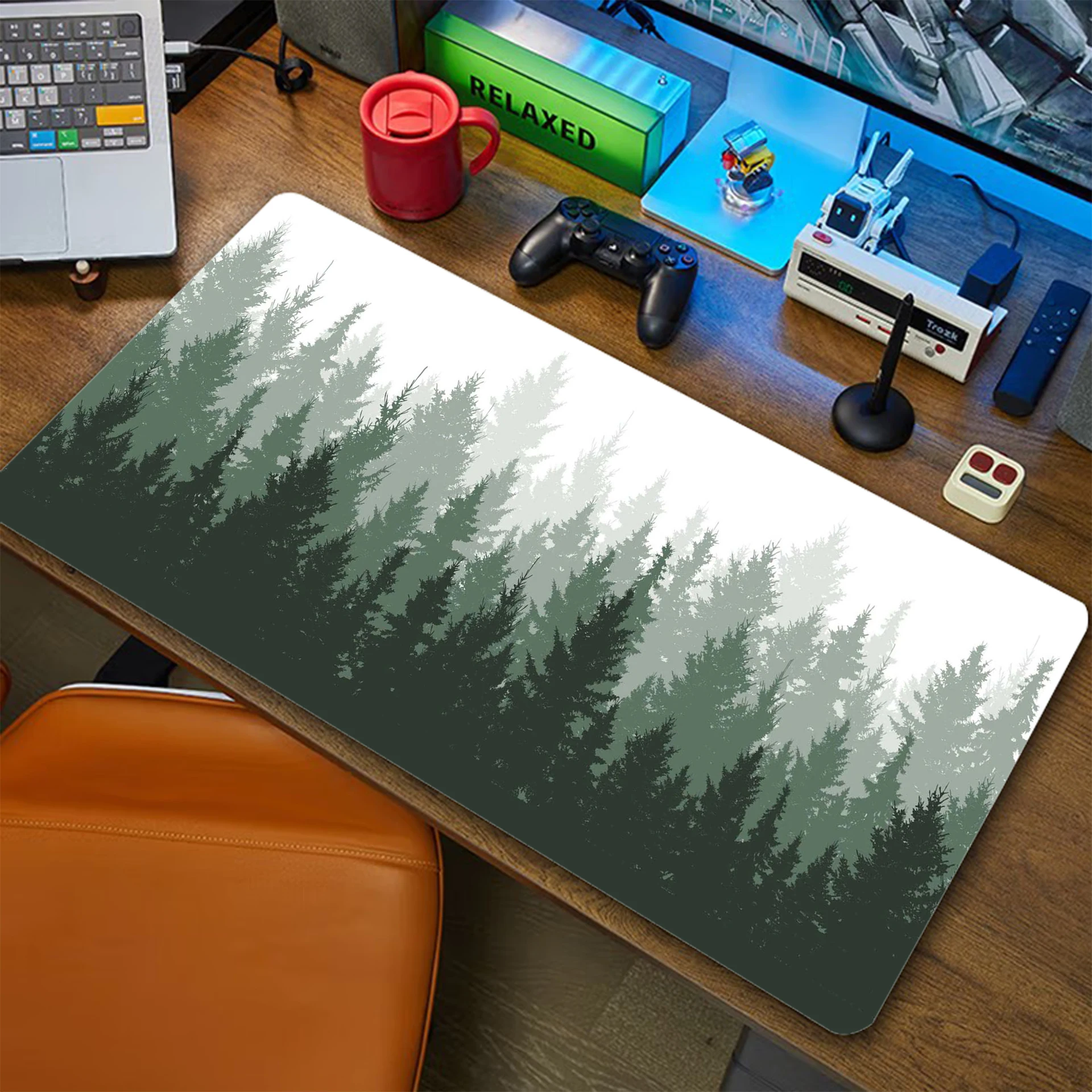 Tapis de souris de jeu Firewatch, bord de verrouillage, polymères de souris, caoutchouc, bord de verrouillage, tapis de clavier