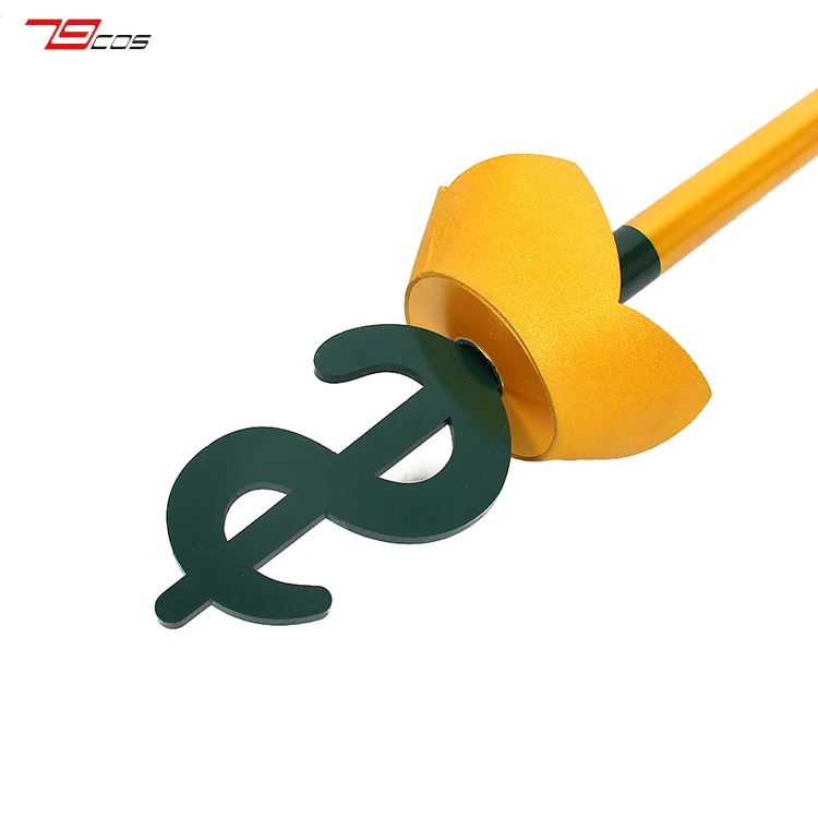 Anime Helluva Boss Mammon Bastone da passeggio Maschera per il personale Puntelli Cosplay Accessori per costumi per feste di Natale di Halloween