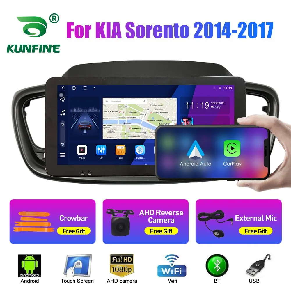 

10.33 Inch Car Radio For KIA Sorento 2014-2017 2Din Android Octa Core Car Stereo DVD GPS Navigation Player QLED Screen Carplay