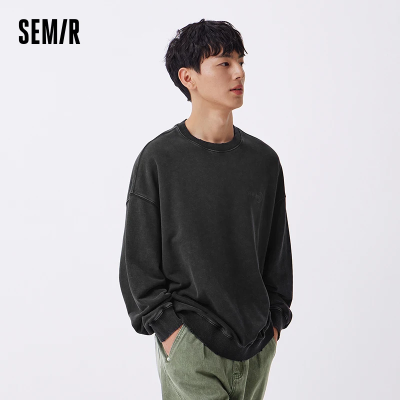 Semir Sweatshirt Men Vintage 2024 Autumn New Print Oversized Couple Sweatshirt