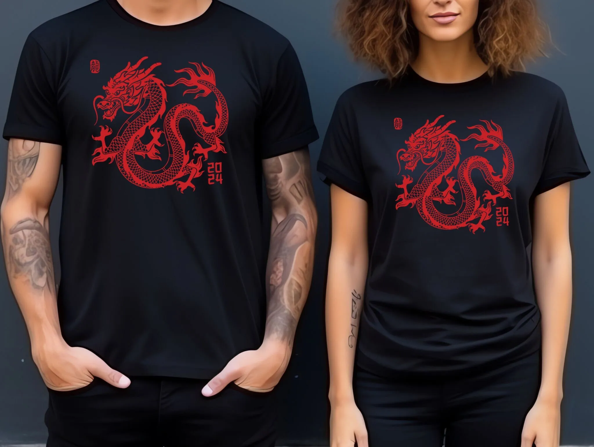 Chinese New Year 2024 Lunar T Shirt Of The Dragon Zodiac Celebration Top Happy 2