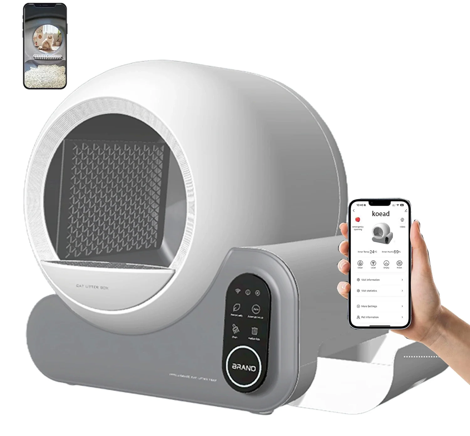 

New Arrival Intelligent Automatic Multiple Smart Cat Litter Box Areneros Para Gatos Self Cleaning Litter Box For Cats Luxury Sel