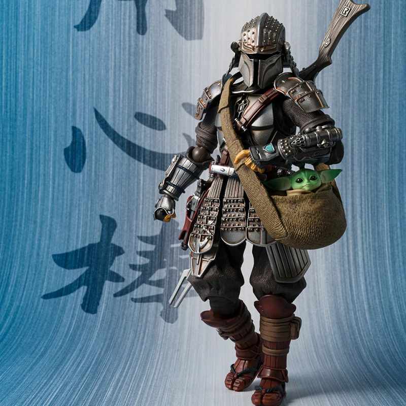 반다이 오리지널 마스터 시리즈 만달로리안 그로구 TNT 장소 스페셜 에디션 액션 피규어 18CM 애니메이션 피규어 모델 장난감 선물