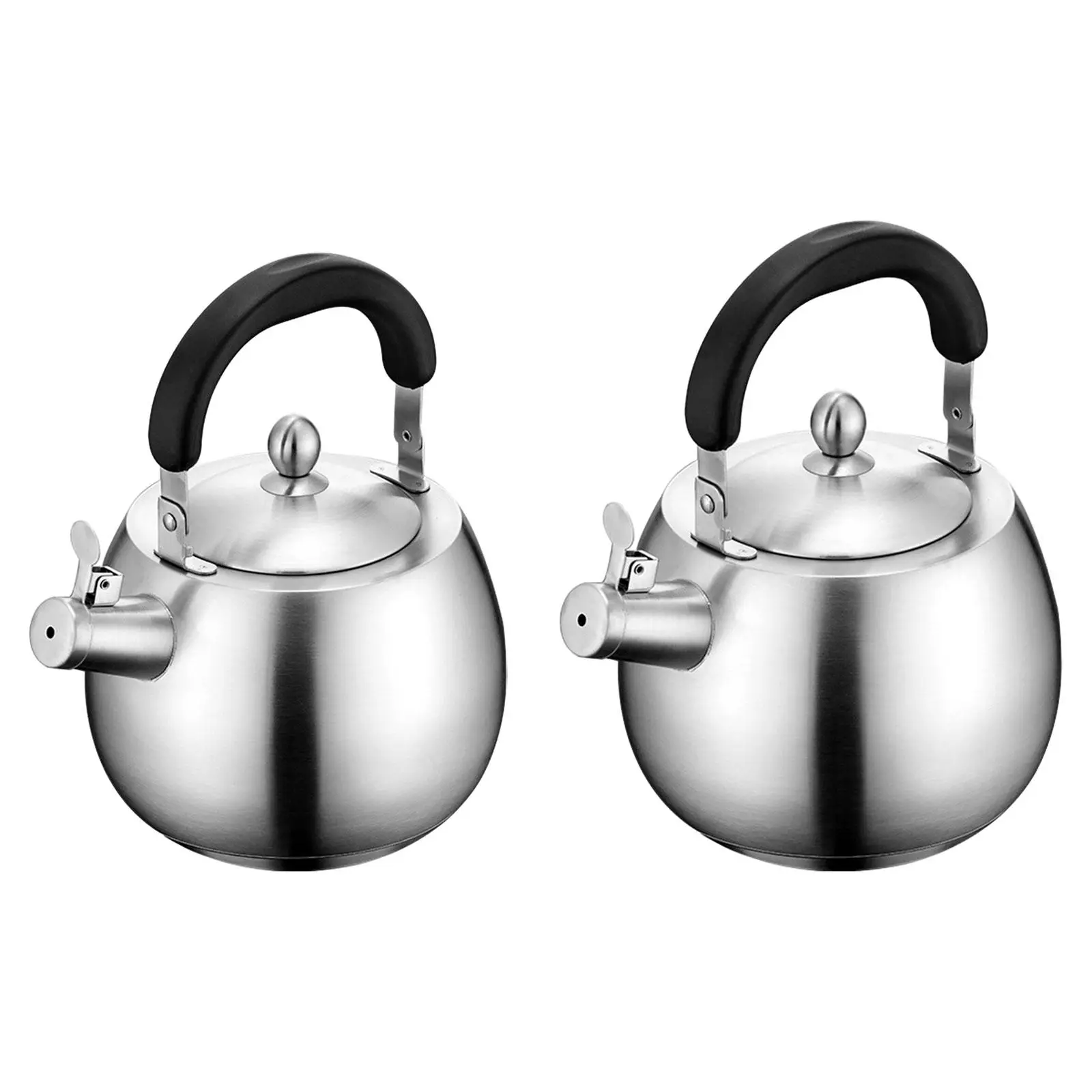 Whistling Kettle Hot Water Easy to Carry Heavy Fast Boiling Stovetop Kettle Water Kettle for Home Camping Kitchen Outdoor Coffee