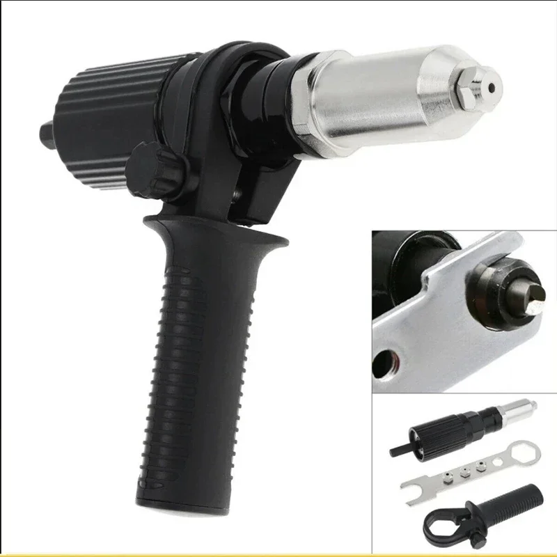 

Best Selling Professional Electric Rivet Nut Gun Machine Core Pull Accessories Cordless Riveting Gun Drill Adapter Insert Nut