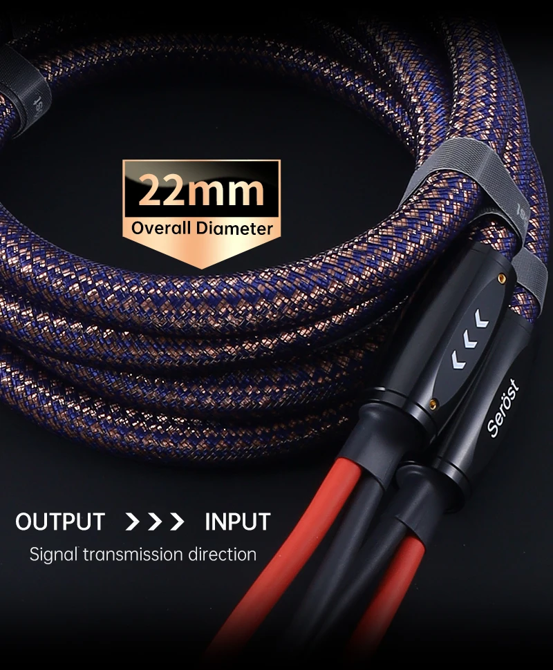 Serost Nebula Hi-END mps Zeus OCC Kupfer-Verbundstruktur-Lautsprecherkabel mit Y-Bananenstecker für HiFi-System-Verstärker-Lautsprecher – Detail 6