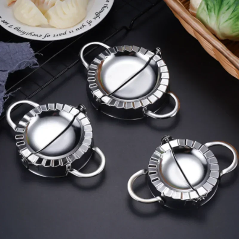 Stainless Steel Dumplings Tool Dumpling Mold Household Manual Press Kitchen Pastry Baking Dumpling Maker Accessories