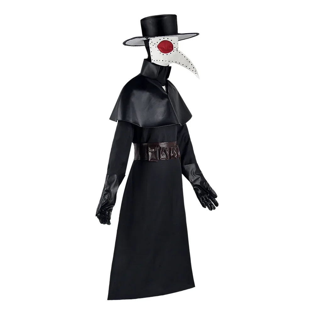 Costume de Cosplay de Médecin de la Pandémie, Robe à Capuche Médiévale, Cape Everak, Masque à Bec d'Oiseau Steampunk, Tenues de ixd'Halloween et de Carnaval, pour Adulte