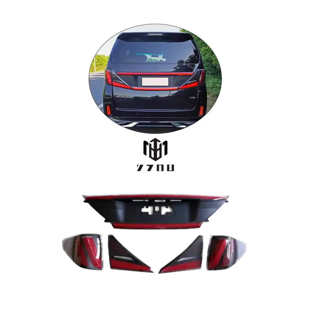 

7788 FOR TO YO TA LED tail lights for 20ANH Alphard 2008-2014 With intermediate through light Newly designed lamp