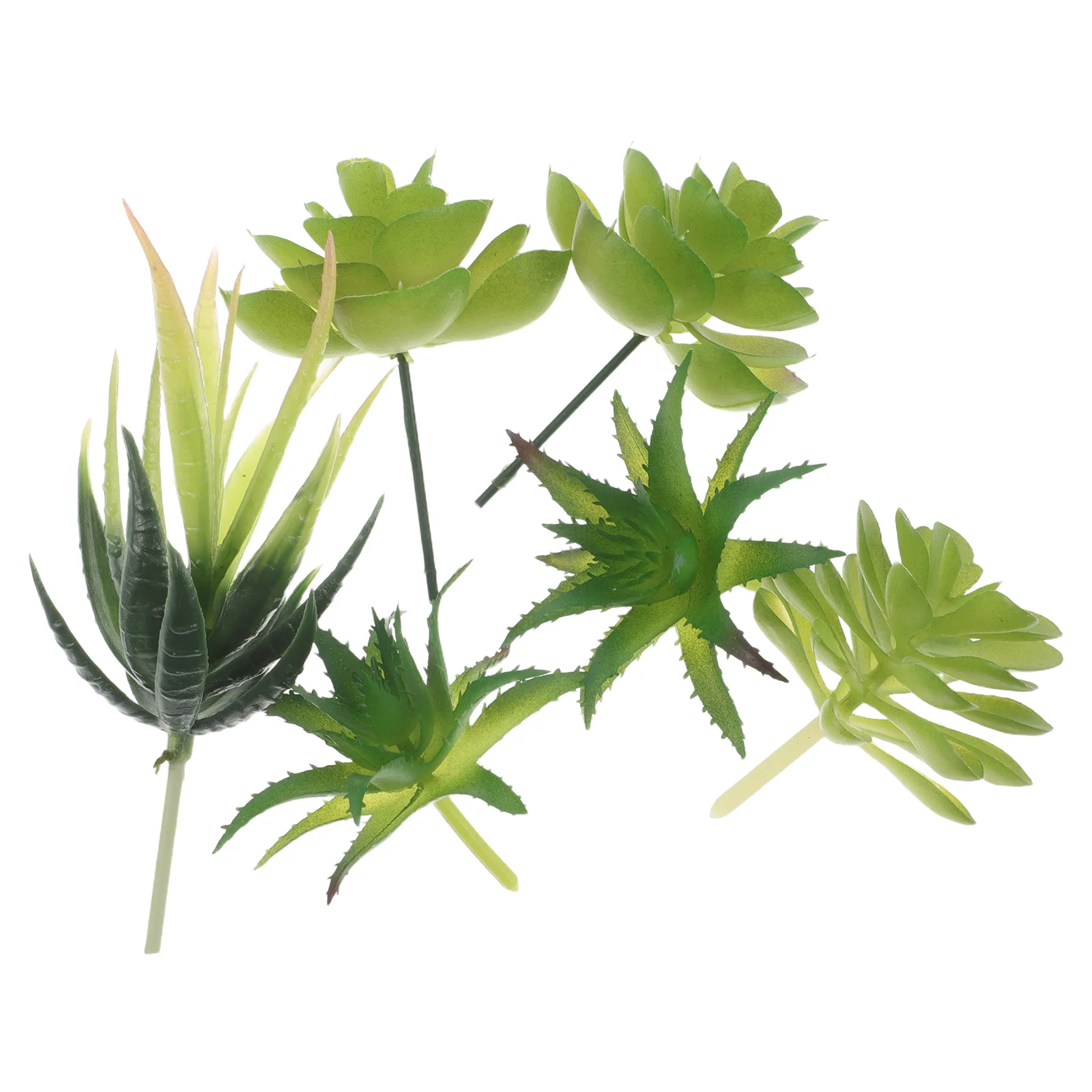6pcs Artificial Succulents Plants Mini Plastic Potted Succulents Decorative Faux Small Plant Cute Miniature Greenery Ornaments - Image 3