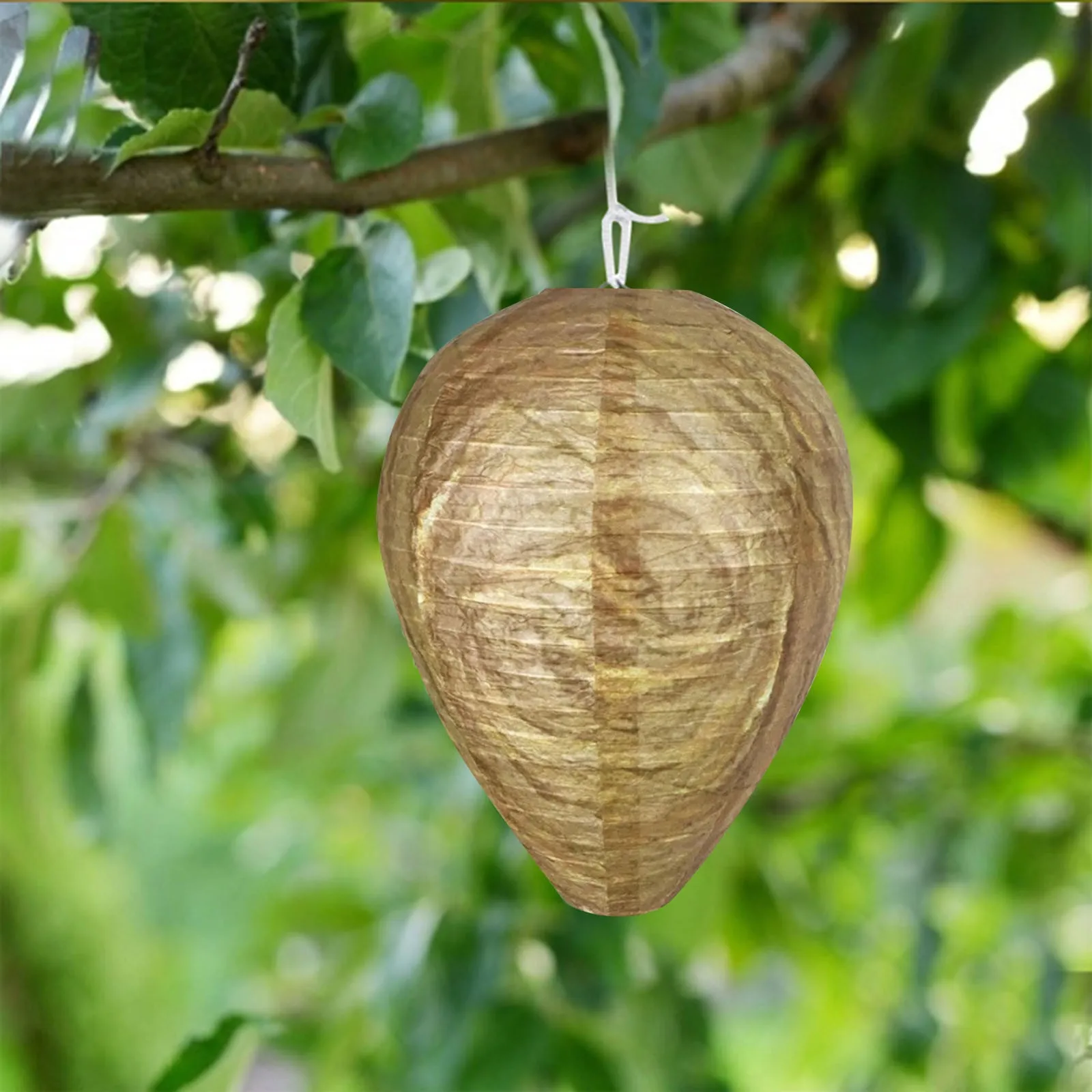 Hanging Wasp Nest Decoy Outdoor Waterproof Fake Wasp Nest Decoy Nest Decoy Hornets Plastic Insects Paper Drive Beehive Lantern