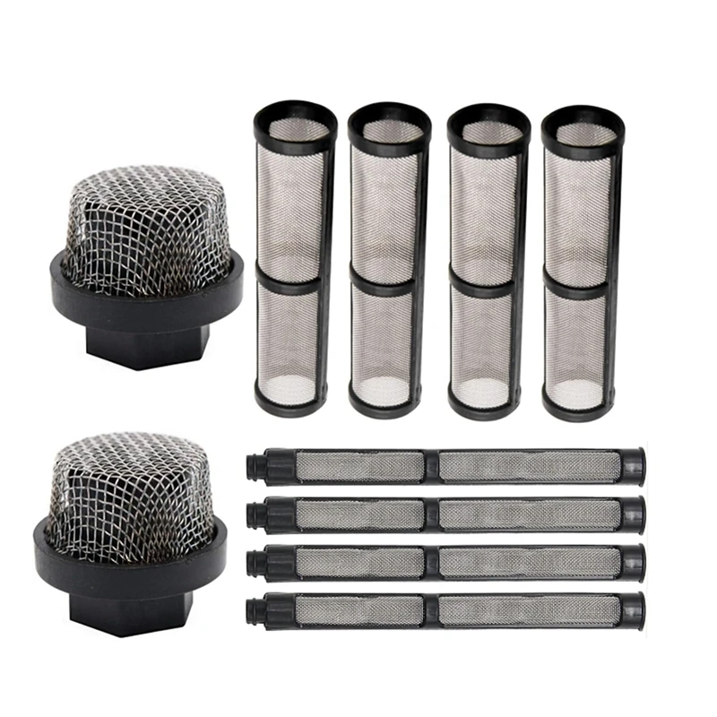 Airless Spray Filter Screen Set Black Plastic+Metal Spray Pump Inner Core Filter Screen