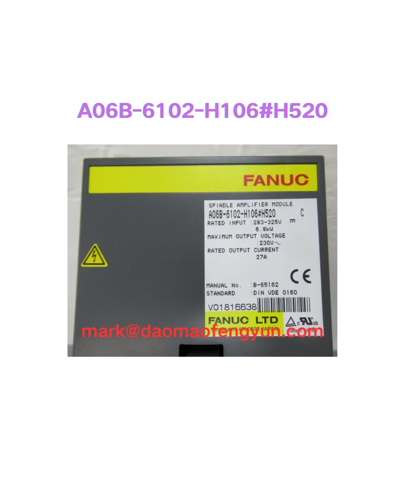 

A06B-6102-H106 H520 Used Servo Drives Tested OK