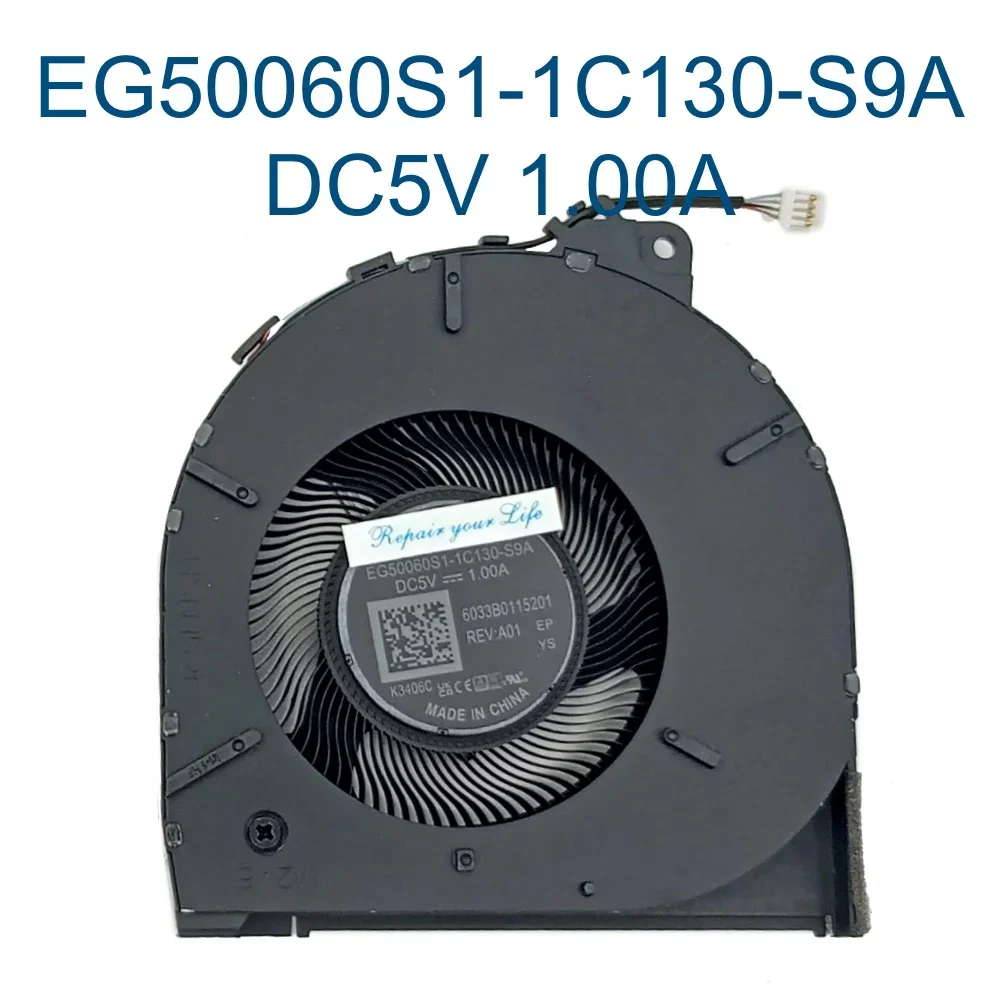 CPU GPU Cooling Fan For HP ZBook Studio G9 16 HSN-152C HSN-152C EG50060S1 1C130 1C140 S9A Notebook PC Left Right Cooler Fans New
