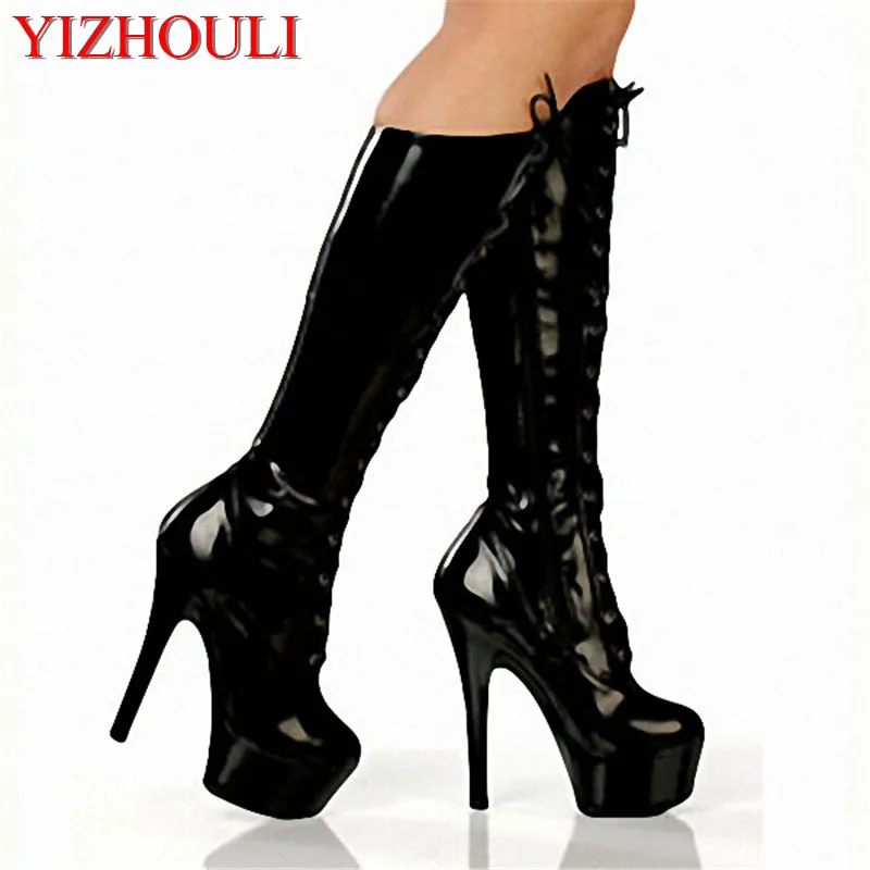 

High heels temptation Paris fashion sexy high boots prop shoes high heels and dress boots 15cm dance shoes