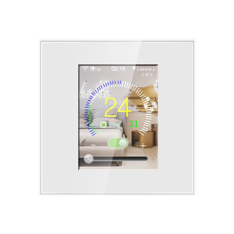 Temperature Controller Digital Display Intelligent Thermostat Switch Adjustable WiFi APP Voice Remote Control Timer Wall Switch
