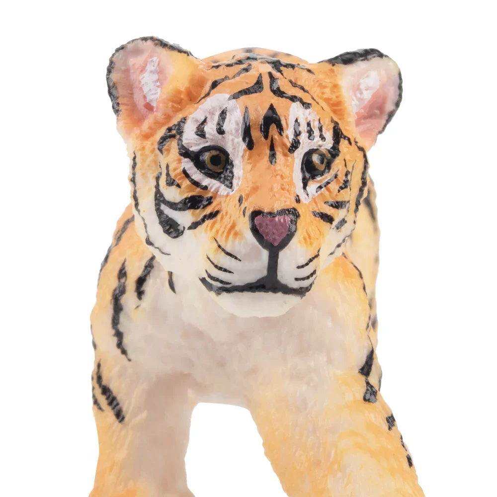 Toymany Simulatie Stretching Tiger Cub Wildlife Animal Model Toy Mini Figures Dolls Action Figures Toys Children Gift