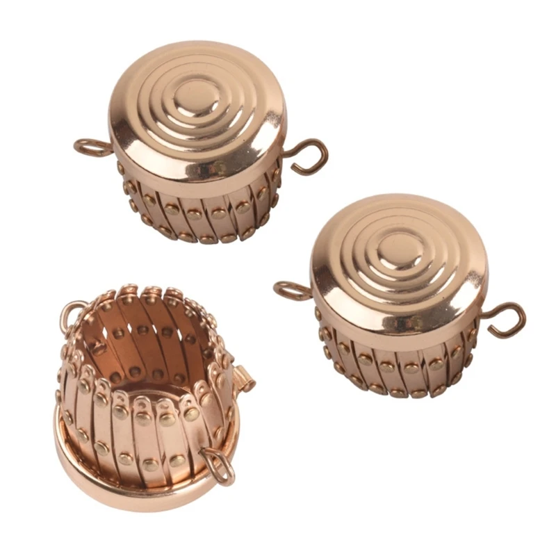 Open Size Expandable Gate Purse Frame Leathercraft DIY Material Coin Cylinder with Retractable Obag Parts Accessory