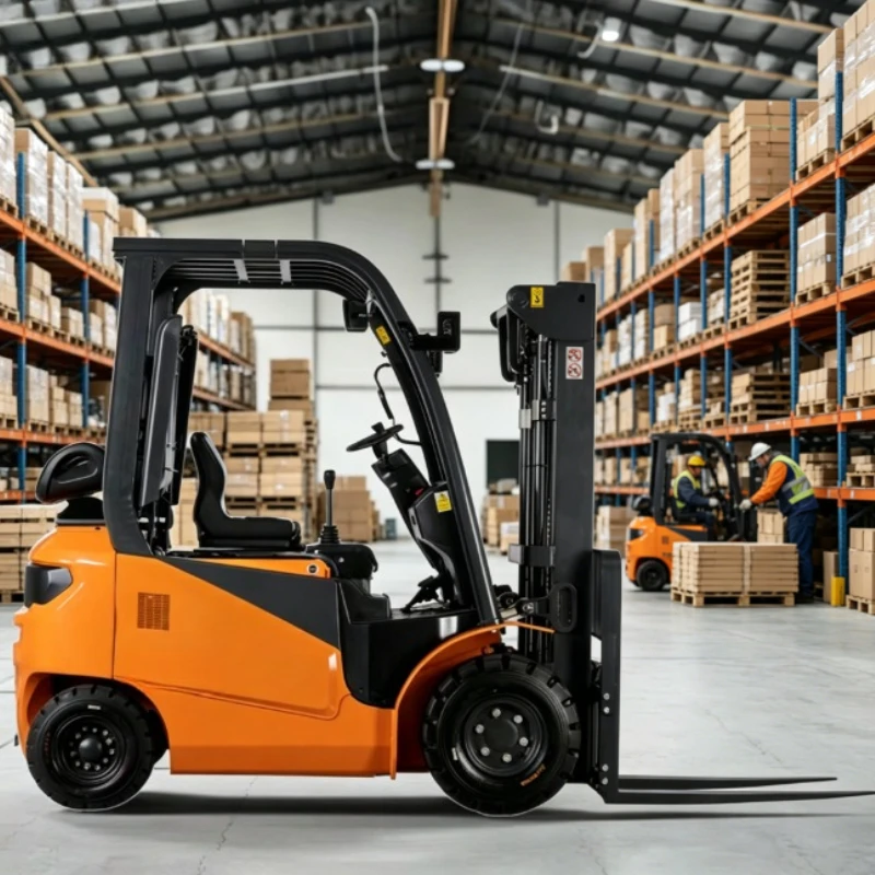 Chariot élévateur électrique multifonctionnel 2 tonnes 2,5 tonnes, compatible avec différentes fourches, équipement de levage pour entrepôt, fûts et marchandises