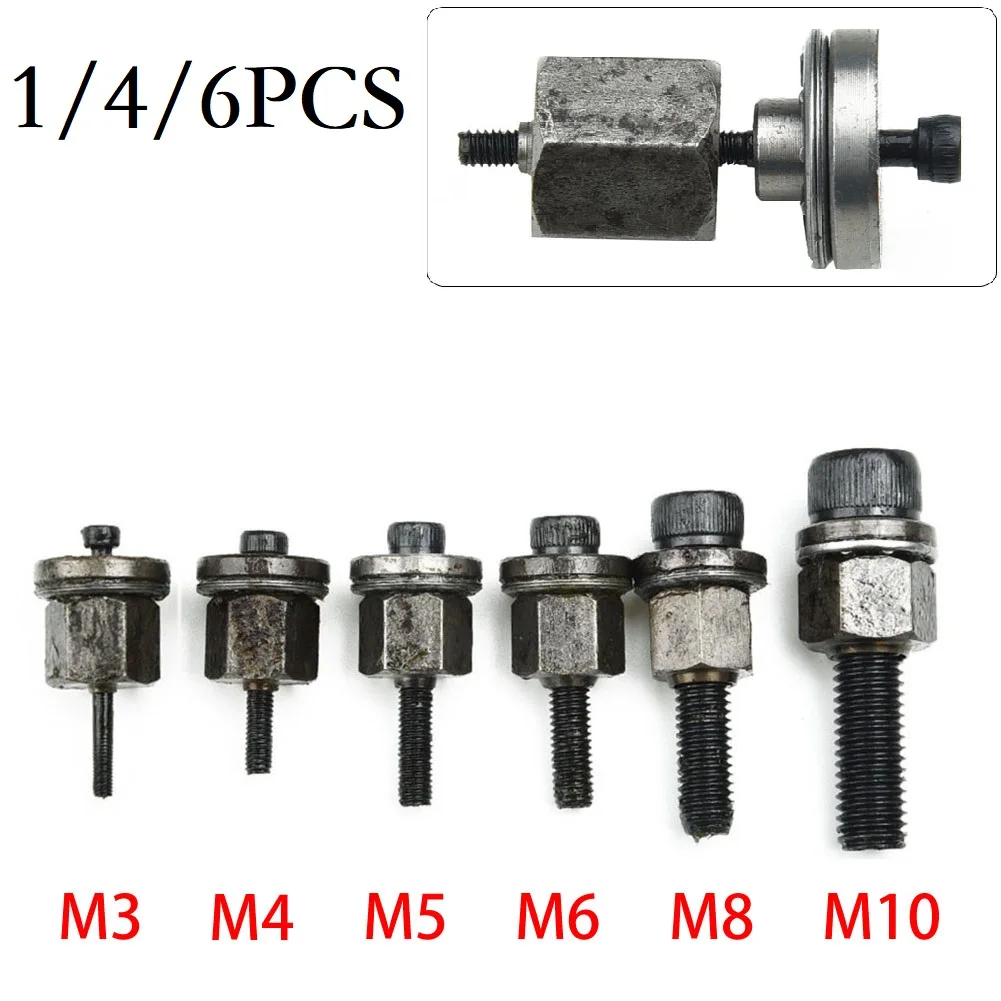 리벳 너트 공구용 핸드 리벳 공구 헤드 세트, 수동 리벳 공구 팁, M5, M6, M8, M10, 1 개, 3 개, 4 개, 6 개