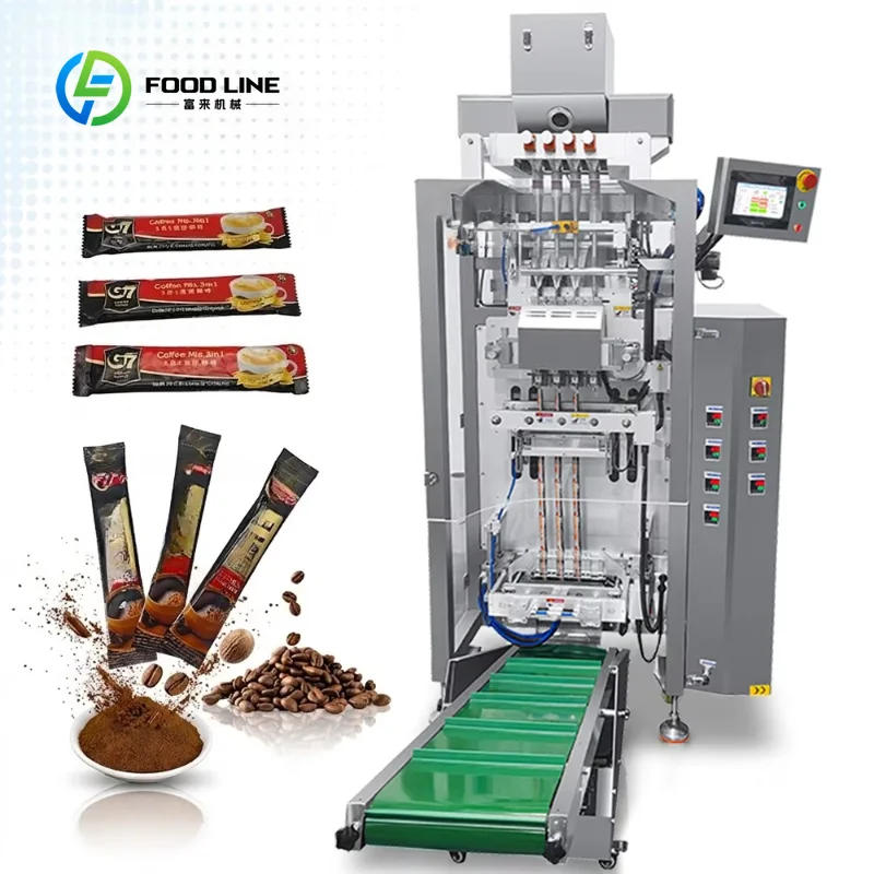 Custom Made Automatic Instant 3 in 1 Coffee Powder Stick Packaging Filling Machine