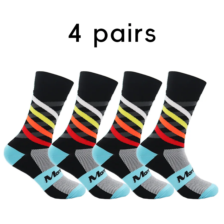 4 Pairs Outdoor waterproof socks that absorb sweat and are breathable for mountaineering, camping, cycling, and skiing