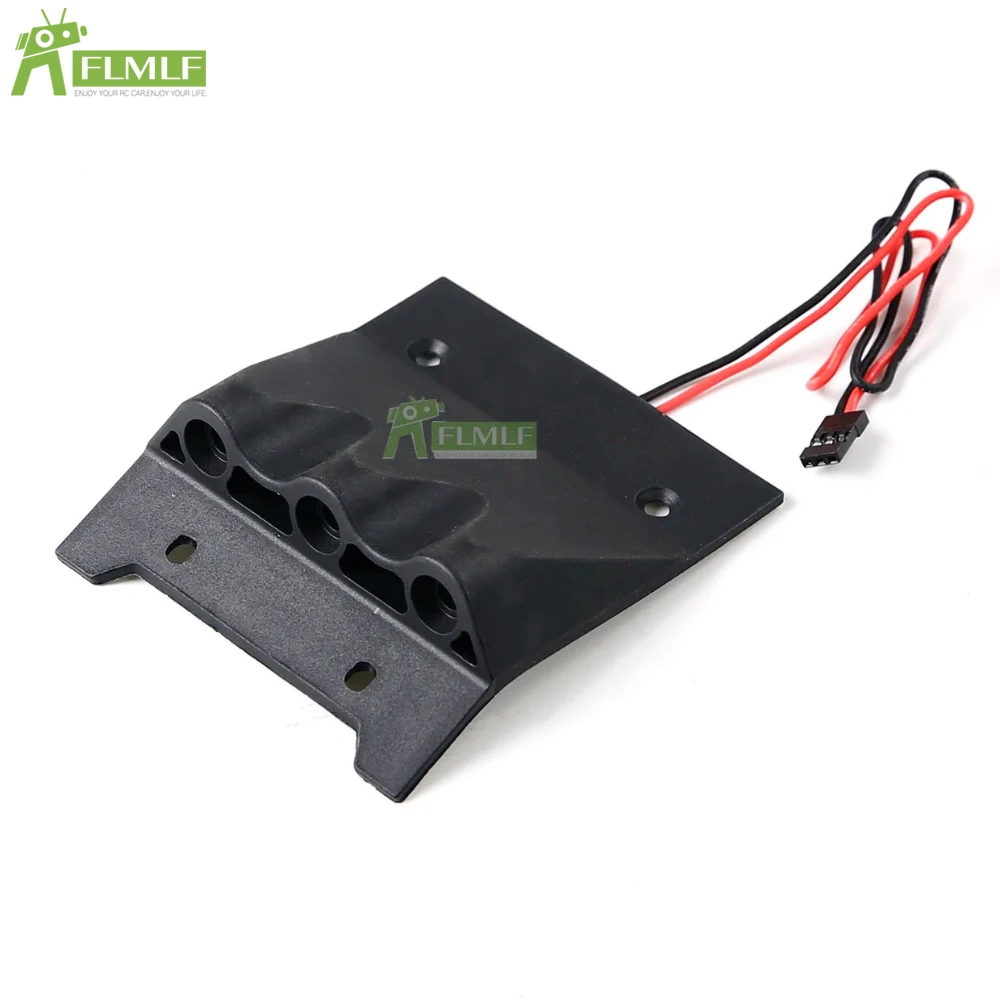 Guarnição de placa de teto de plástico com conjunto de luz LED adequado para peças de carro 1/5 HPI ROFUN ROVAN KM BAJA 5B 5T 5SC RC