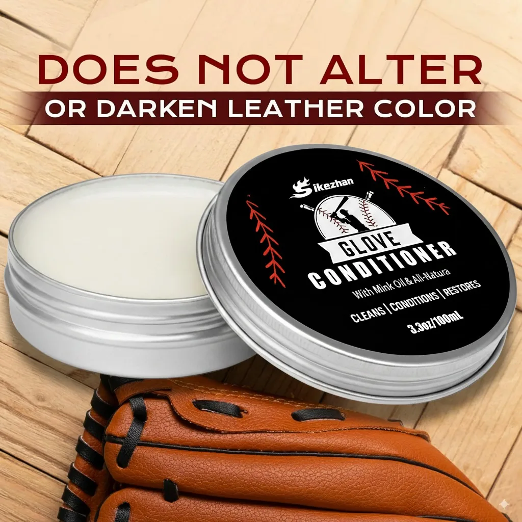 

50/100g Baseball Glove Care Cream Leather Conditioner Colorless Odorless Restore Shine Brightness Protect Extend Lifespan