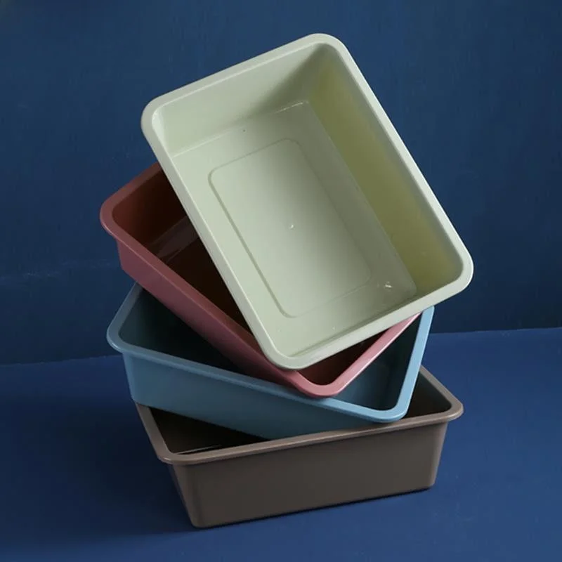 

Large Uncovered Plastic Storage Box Kitchen Food Organizer Ice Tray Display Case Sna Container PP Material Versatile Use