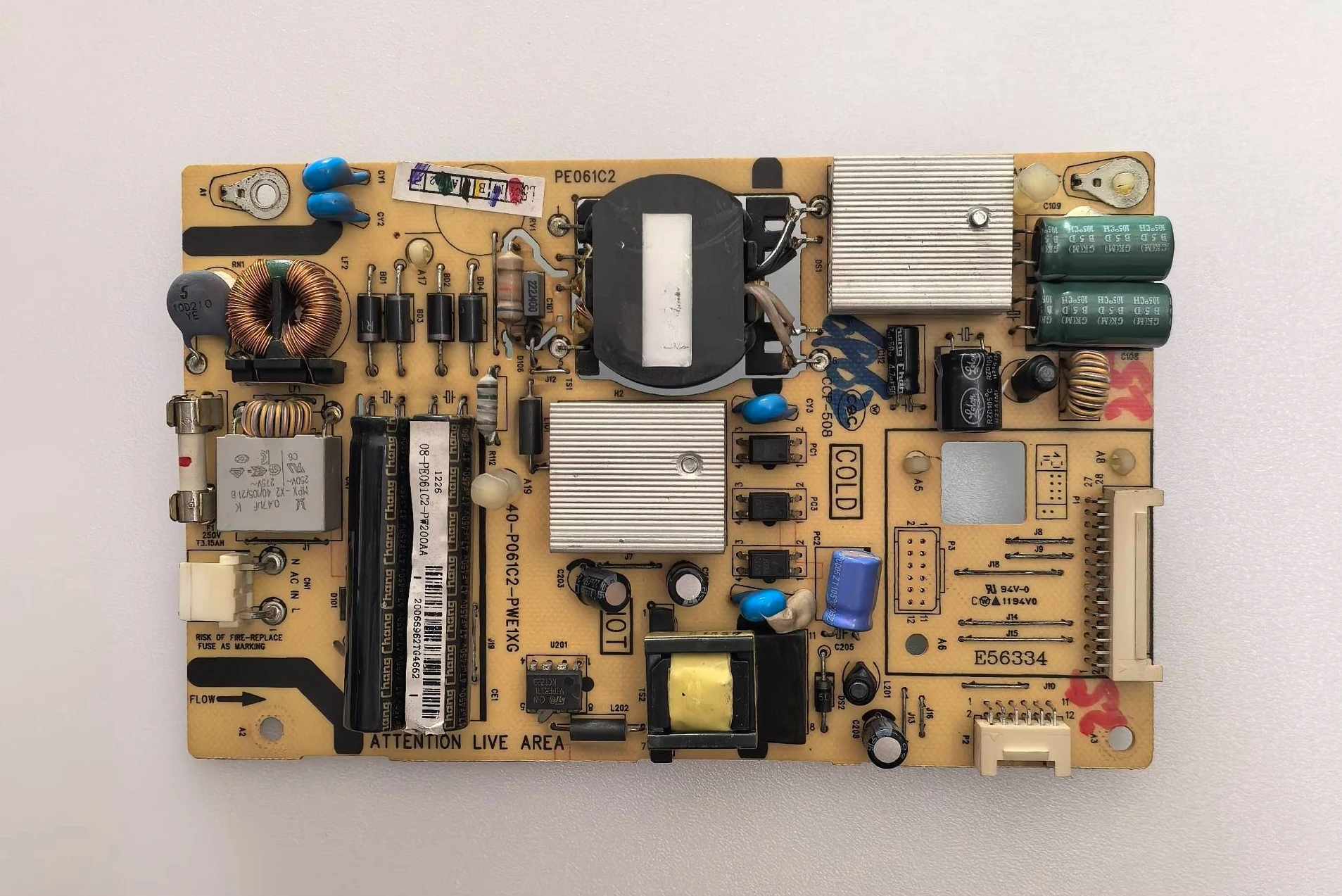 

Оригинальная плата питания L32F3300B/3320B L32F3380E 40-P061C2-PWE1XG