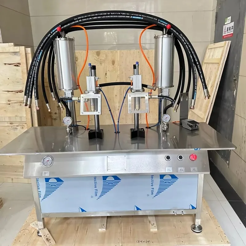 Business Startup Portable Butane Gas Filling Machine Aerosol Butane Gas Can Filler Butane Gas Cartridge Aerosol Filling Machine