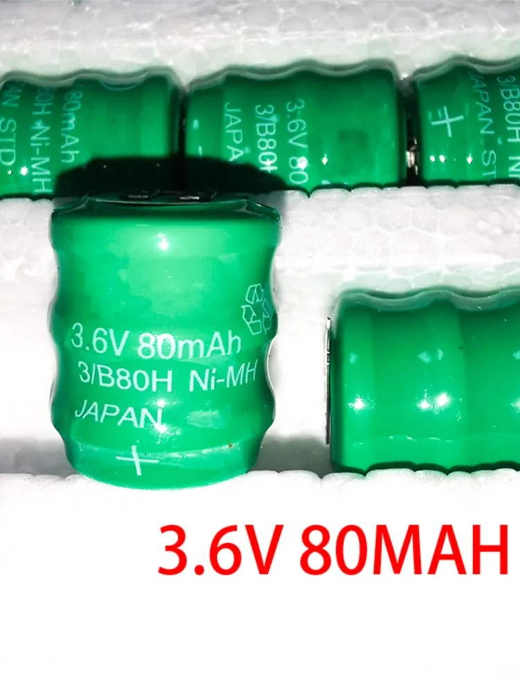 Nowe 10 SZTUK/LOT Akumulatory Ni-MH 80mAh 3.6V 3.6V80mAh — zdjęcie produktu 2