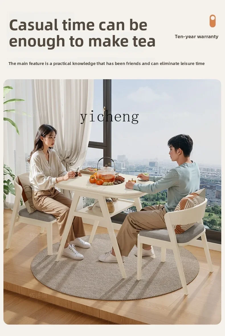 DSA  sun room two tea table desk integrated dual-purpose tea table and chair combination home accessories