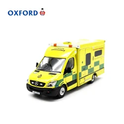 OXFORD Diecast 1:76 Scale Ambulance Alloy Car Model Finished Product Simulation Toy Static Model Display Souvenir