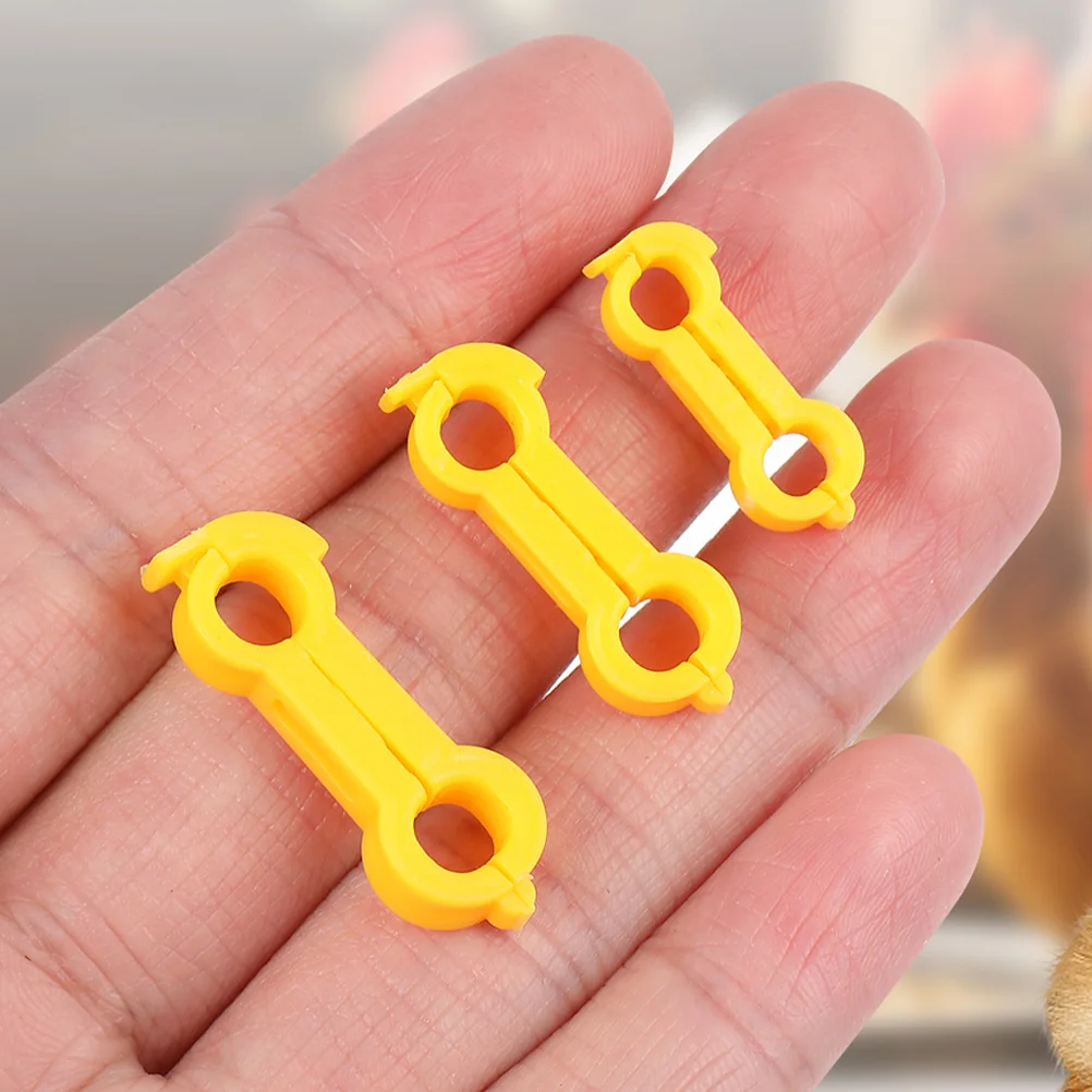 

15Pcs Baby Chick Leg Support Brace PVC Splay Leg Correction Band for Poultry Chicken Duck Quail Bird Baby Bird Hobble Brace