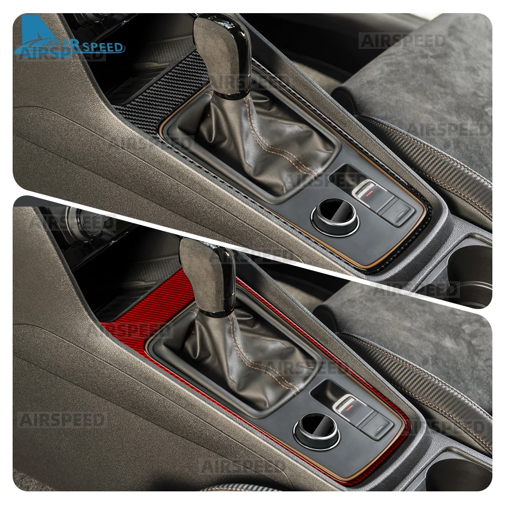 

Real Soft Carbon Fiber Trim Sticker LHD RHD For SEAT Ateca 5F 2016-2025 For Cupra Ateca 5F 2018-2025 Car Gear Shift Panel