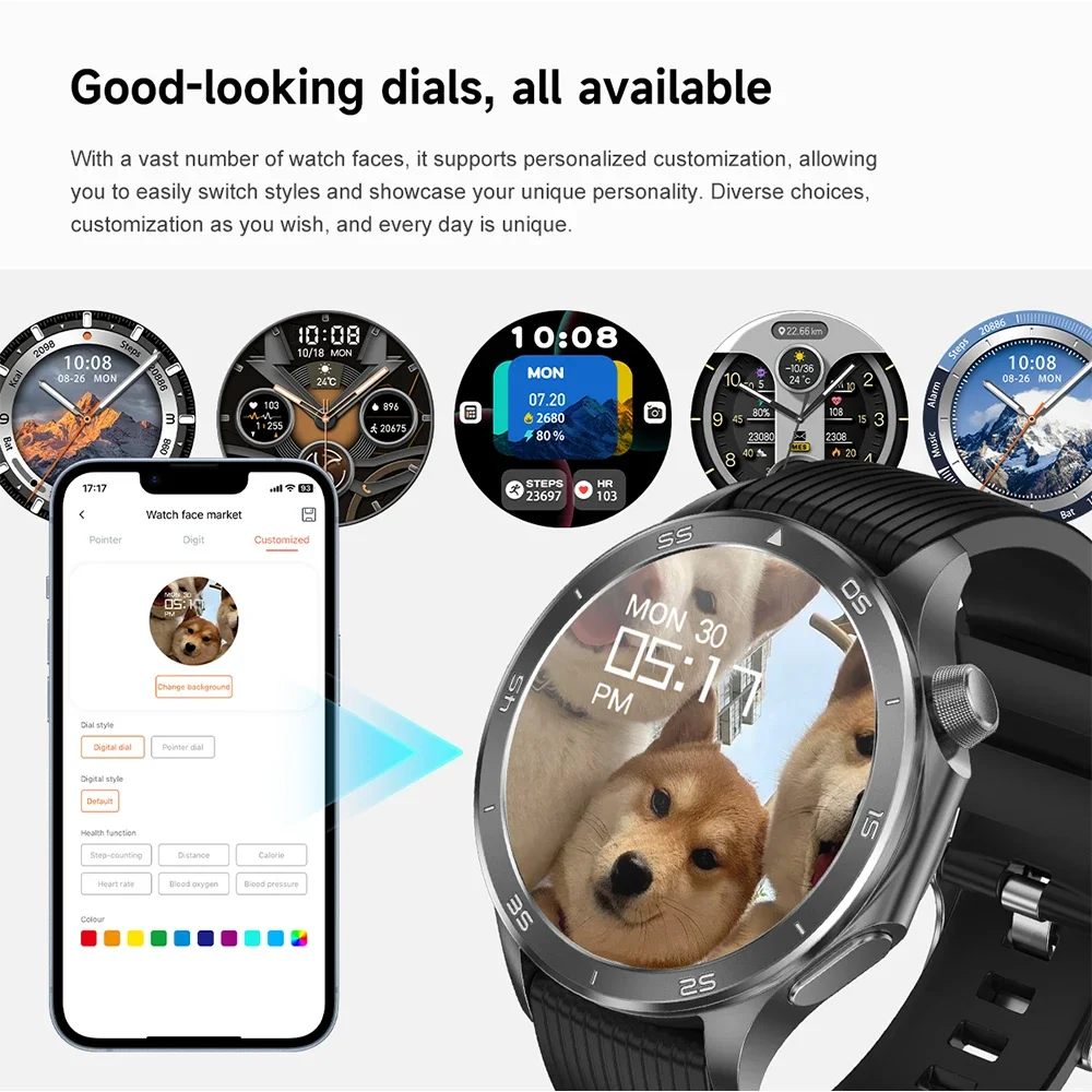 2025 New For OPPO Watch X2 Smart Watch Men AMOLED Outdoor Fashion GPS Compass Heart rate Waterproof Bluetooth Call Smartwatches