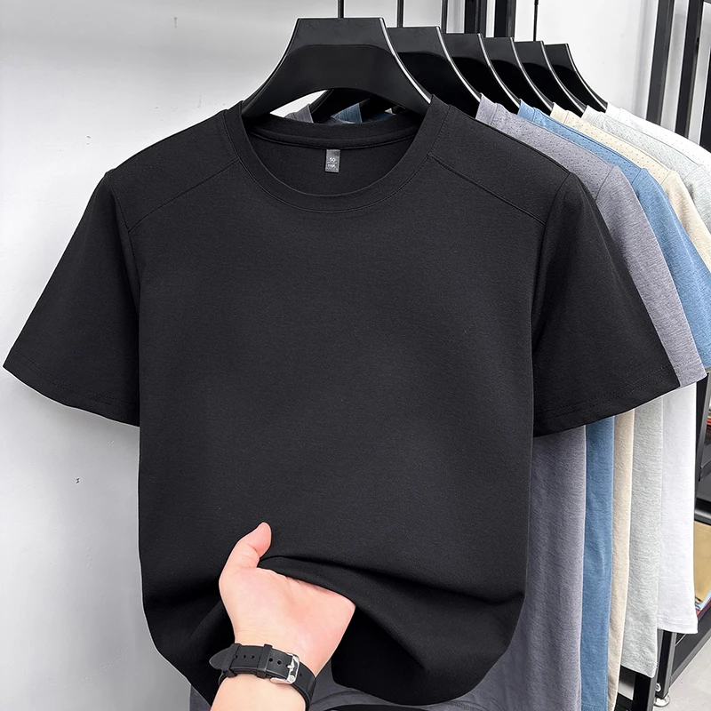 Cool Touch Schulter-Mesh-Perforiertes T-Shirt für Herren Rundhals Raglan Stretch Atmungsaktiv Anti-Schweiß Jogging Walking Basis-Bekleidung – Detail 14