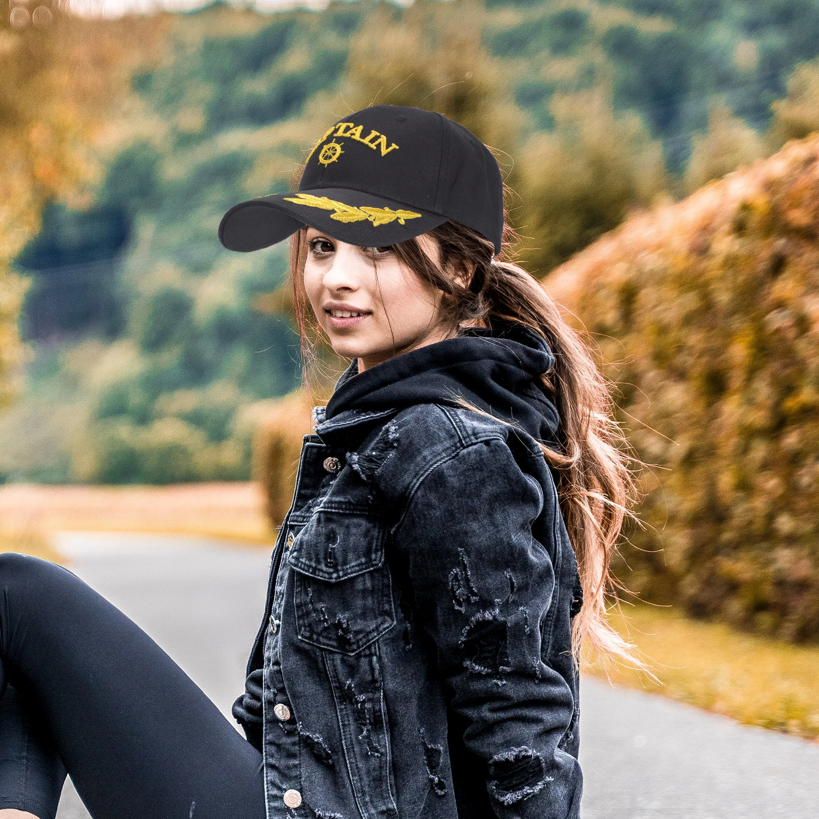 

Sunhat for Men Women Summer Hats Mesh Adjustable Cotton Baseball Hats For Women Black Peaked Cap For Men Captain Hat